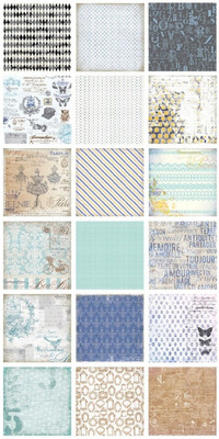 

Paper Pep Eno Greeting Pattern Scrapbooking Paper Pack 7" X 7" Retro A