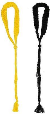 

GOELX Necklace Doris Ropes Braided Cord Colorful 3-Strand Choker Dories Combo for necklace making/designing/jewellery designing. Pack of 2 - Style 6
