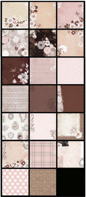 

Paper Pep Eno Greeting Pattern Scrapbooking Paper Pack 8" X 8" Elegant Flowers