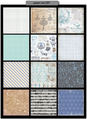 

Paper Pep Eno Greeting Pattern Scrapbooking Paper Pack 12" X 12" Retro D