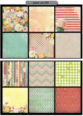 

Paper Pep Eno Greeting Pattern Scrapbooking Paper Pack 12" X 12" Flowers B