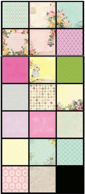 

Paper Pep Eno Greeting Pattern Scrapbooking Paper Pack 8" X 8" Flowers