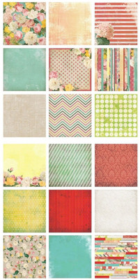 

Paper Pep Eno Greeting Pattern Scrapbooking Paper Pack 7" X 7" Flowers