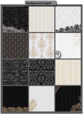 

Paper Pep Eno Greeting Pattern Scrapbooking Paper Pack 12" X 12" Romantic D