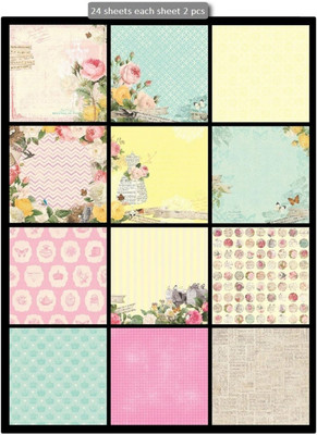 

Paper Pep Eno Greeting Pattern Scrapbooking Paper Pack 12" X 12" Flowers A