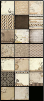 

Paper Pep Eno Greeting Pattern Scrapbooking Paper Pack 8" X 8" Retro