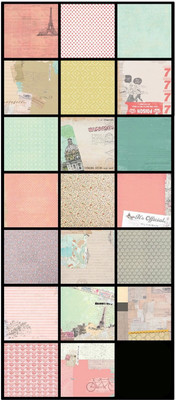

Paper Pep Eno Greeting Pattern Scrapbooking Paper Pack 8" X 8" Reminiscence