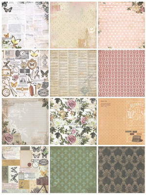 

Paper Pep Eno Greeting Pattern Scrapbooking Paper Pack 12" X 12" Design 23