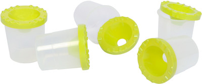Vardhman 5 Piece Children's No Spill Paint Cups,Prevent Spills and Keep Paint Stored Safely Away.