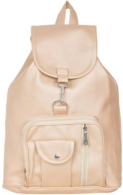 

DE EULE Girls Silver-Cream School College Office Casual Backpack 15 L Backpack(Silver)