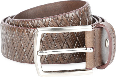 

Van Heusen Men Casual Brown Genuine Leather Belt