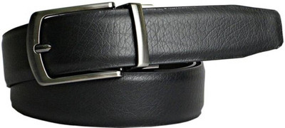 

LEE O Men Formal Black Genuine Leather Reversible Belt