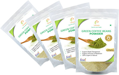 

Vihado Premium Quality Green Coffee Beans Powder, Unroasted, Arabica AAA+ - Roast & Ground Coffee 50 g(Pack of 4)