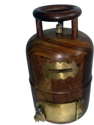 

MartCrown CYLENDER coin bank Coin Bank(Brown)
