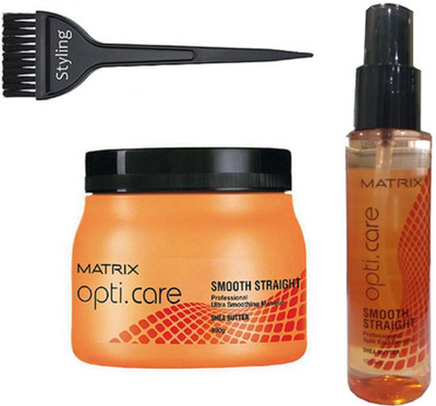 

Styling Hair Brush & Opti Care Smooth Straight Shea butter Spa & Hair Serum(Set of 3)