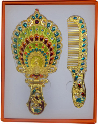 

Confidence Handheld Folding Mirror With Hair Comb For Women Travel And Home Use(Set of 2)