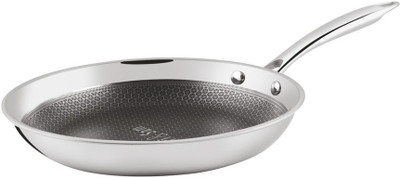 Shri & Sam Fry Pan - Linocut Triply 24 CM Induction Bottom Non-Stick Coated Cookware Set(Stainless Steel, 1 - Piece)