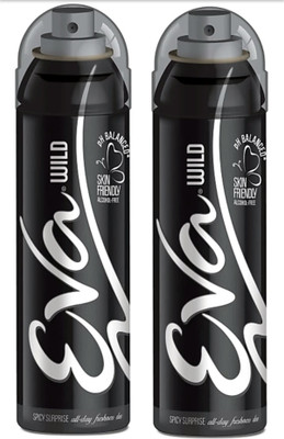 

EVA Wild Deodorant Spray Combo Pack of 2 (125ML each) Deodorant Spray - For Women (250 ml, Pack of 2) Deodorant Spray - For Women(250 ml, Pack of 2)
