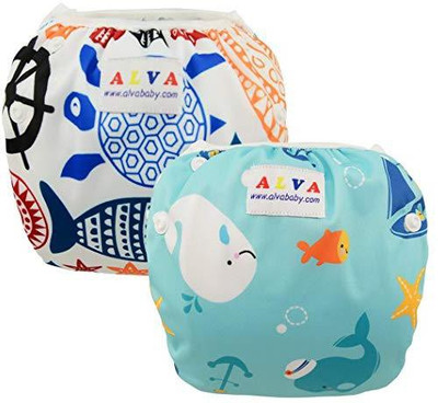 

ALVA Swim Diapers Large Size 2pcs Reuseable Washable - L(2 Pieces)