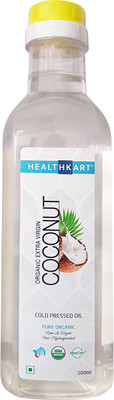 

Healthkart Cold Pressed Organic Extra Virgin Coconut Oil Coconut Oil Plastic Bottle(500 ml)