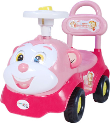 

Toyhouse Smiley Toby Car Non Battery Operated Ride On(Pink)