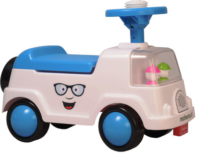 

Mothertouch Jumbo Rider Blue Jeep Non Battery Operated Ride On(Blue)