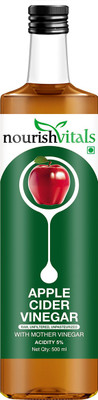 

NourishVitals With Mother Vinegar Apple Cider Vinegar(500 ml, Citrus Flavored)
