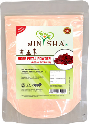 

JINISHA HERBAL PRODUCTS Natural Rose Petals (ROSA CENTIFOLIA) Powder for GLOWING PINK SKIN NATURALLY – Pack of 1 (227 Grams)(227 g)