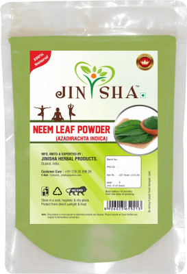 

Jinisha herbal products Natural Neem Leaves (AZADIRACHTA INDICA) Powder for PIMPLE FREE CLEAR SKIN NATURALLY – Pack of 1 (227 Grams)(227 g)