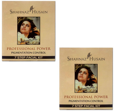 

Shahnaz Husain PROFESSIONAL POWER PIGMENTATION CONTROL 7 STEP FACIAL KIT . 55 g(Set of 2)