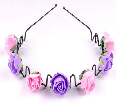 

INAAYA Floral Hair Bands For Kids, Girls & Women (Pink / Purple) Hair Band(Pink, Purple)