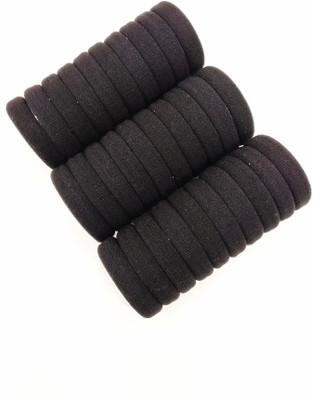 

fairytale High quality Rubber band Lady Girls Wrapped Stretchy pony tail holder Hair Ties Bands 30 PCSÂ Rubber Band(Black)