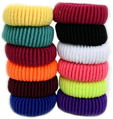 

shiviksha Hair rubber band pack of 12 Rubber Band(Multicolor)