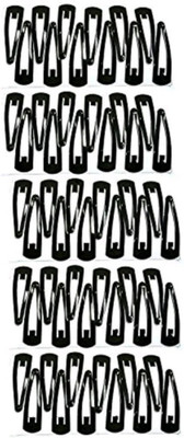 

shiviksha Tic tac hair clips pack of sixty (black) Tic Tac Clip(Black)