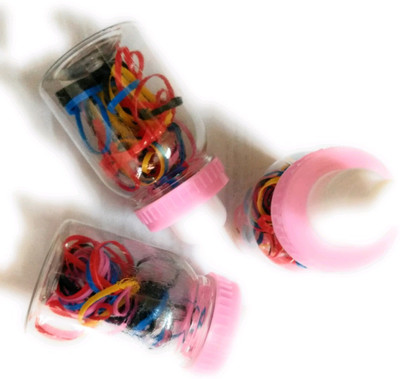 

shiviksha Hair rubber band pack of 3 bottles Rubber Band(Multicolor)