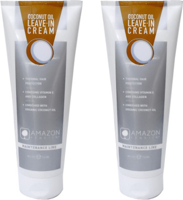 AMAZON KERATIN COCONUT OIL LEAVE-IN CREAM PACK OF TWO(472 ml)