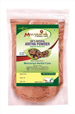 

Malvaniya Herbal Care 100% Natural Aritha Nuts (SAPINDUS MUKOROSSI) Powder(227Grams)(227 g)