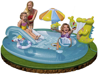 

Intex Shark Gator Inflatable Play Center Inflatable Pool(Blue)