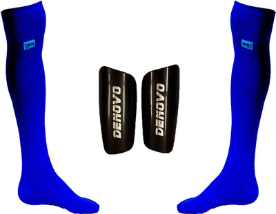 

DeNovo Football Kit (One Pair Large Shin Guard + One Pair Lycra Plain Knee Length Football Socks) Football Kit