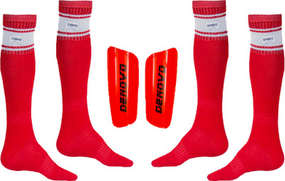 

DeNovo (One Pair Large Football Shin Guard + Two Pairs Knee Length Poplin Football Socks) Football Kit