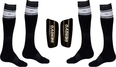 

DeNovo (One Pair Large Football Shin Guard + Two Pairs Knee Length Poplin Football Socks) Football Kit