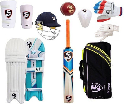 

SG Cricket Set 5 No with Helmet And Ball (Ideal for 9-12 Years Child) Cricket Kit
