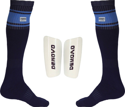 

DeNovo Football Kit (One Pair Large Shin Guard + One Pair Poplin Knee Length Football Socks) Football Kit