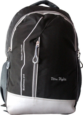 

Ultra Digits UD-Black Waterproof School Bag(Black, 20 L)
