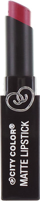 CITY COLOR Matte Lipstick L0050D - Pack of 6(Velvet)