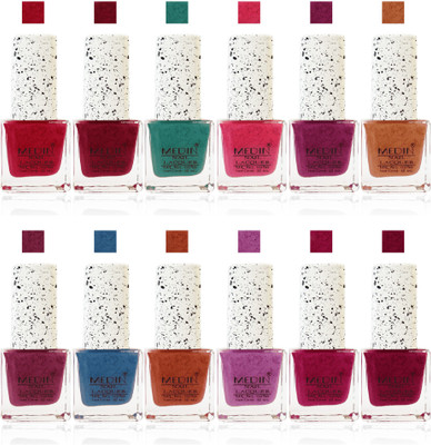 

Medin Paris Premium quality fashion cookie crumble Nail Polish Combo Set of 12 multicolor 8