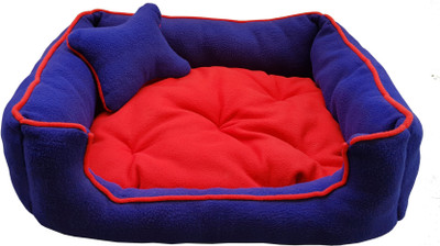 

PETSHUB Elite DOG/CAT bed Ultra Soft Red & Blue Reversible For Small Breed(Export Quality)-XXL XXL Pet Bed(Red)