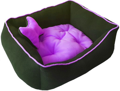 

PETSHUB Elite Super Soft Purple & Black Reversible DOG & CAT bed Small Breed(Export Quality)-Large L Pet Bed(Purple)