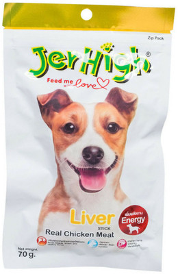 

Jerhigh JerHigh Liver Stick Real Chicken Meat Muscle Growth Healthy Bones (70 g) Liver Dog Treat(70 g)