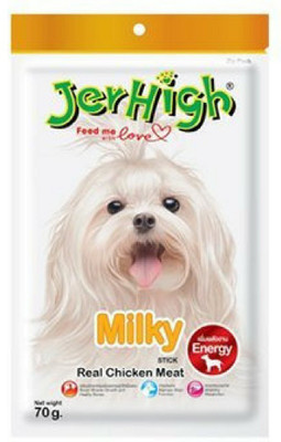 Jerhigh JerHigh Dog Treat Milk Stix Calcium Protein enriched (70 g) Milk Dog Treat(70 g)